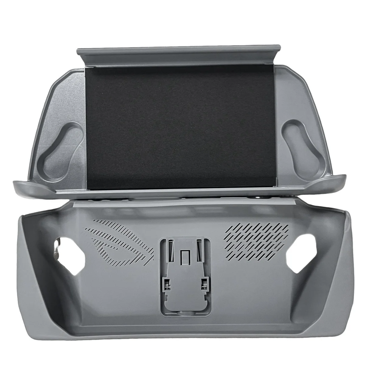 

For ROG Ally Host with Stand Full Cover TPU Protective Case Removable Face Cover Drop Protection Case,Gray