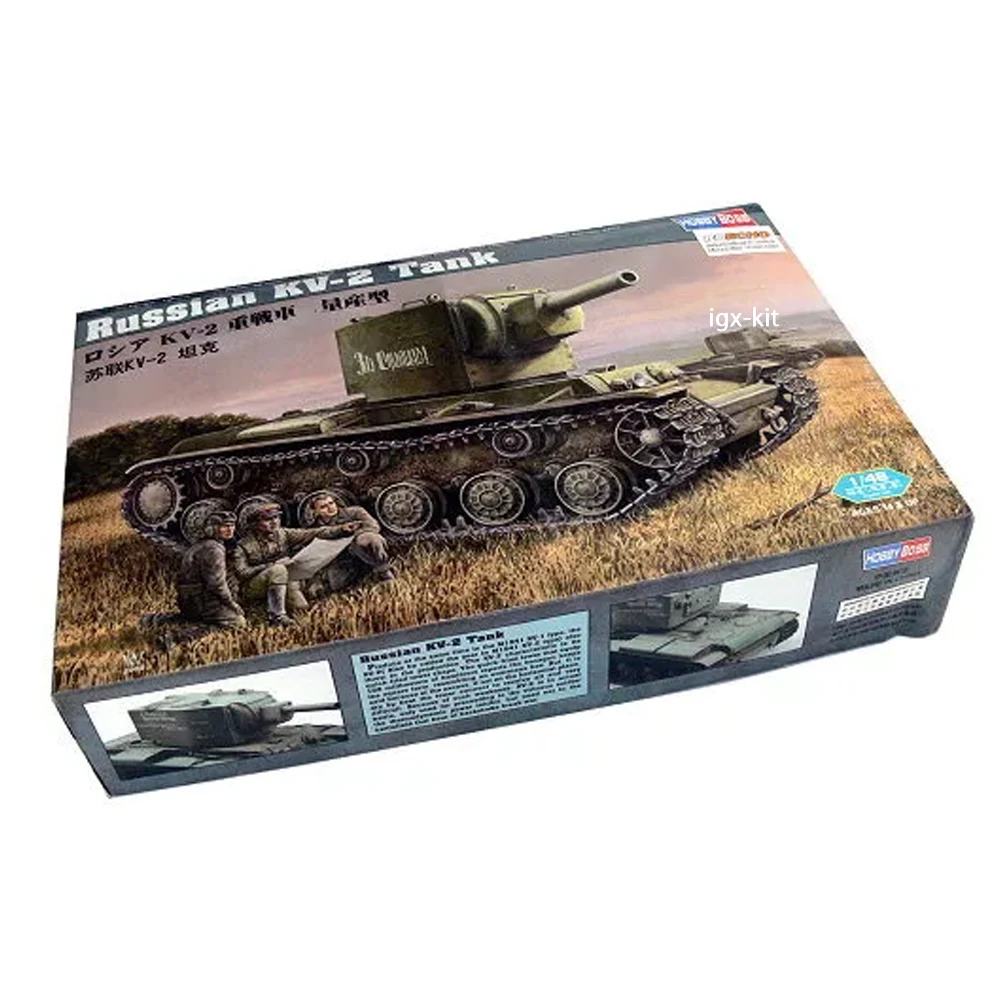 

Hobbyboss 84816 1/48 Scale Russian KV2 KV-2 Tank Hobby Craft Toy Plastic Assembly Model Building Kit