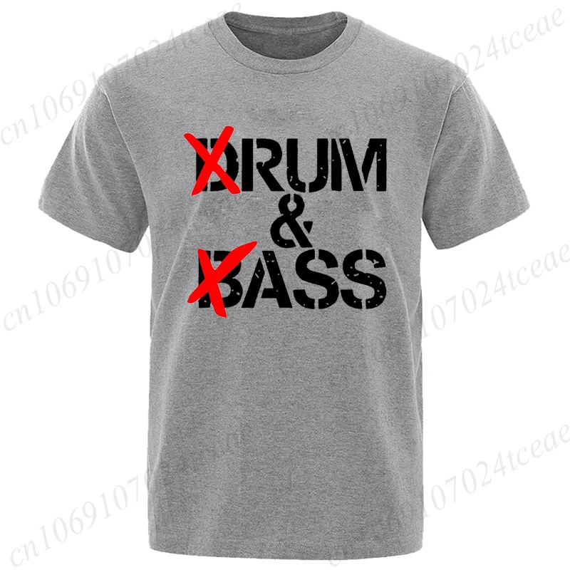 2026New Funny Drum  Bass Tee T-Shirt Clothes Men Casual Tshirt Fashion Tees Adult Humor Saying T-Shirt Short Sleeve T Shirt Tops