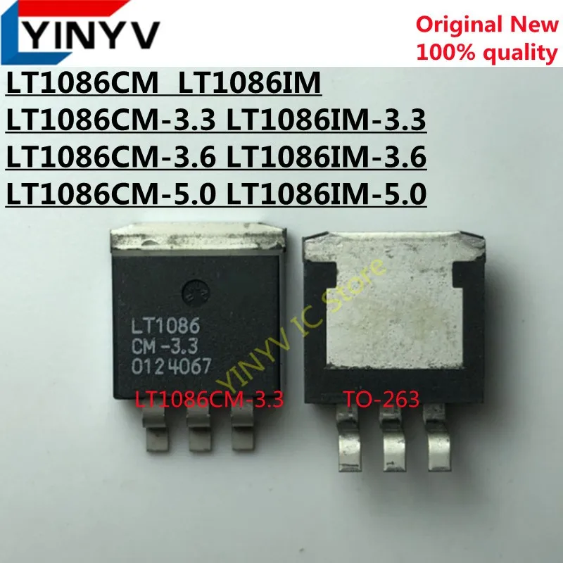 

5 шт. LT1086 LT1086CM LT1086IM LT1086CM-3.3 LT1086IM-3.3 LT1086CM-3.6 LT1086IM-3.6 LT1086CM-5.0 LT1086IM-5.0 LT1086CM-5 TO263 новые
