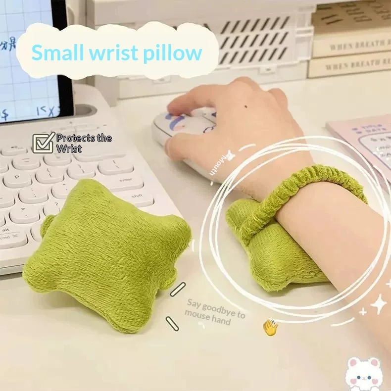 Cute Plush Wrist Support Pillow Adjustable Elastic Wrist Pad Office Computer Typing Mouse Wrist Rest Cushion for Desk Work