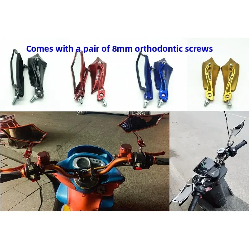 glb-1ペア-オートバイバックミラー-360度回転-°-オフロードバイクアクセサリー用回転調整ユニバーサル8mm矯正ネジ