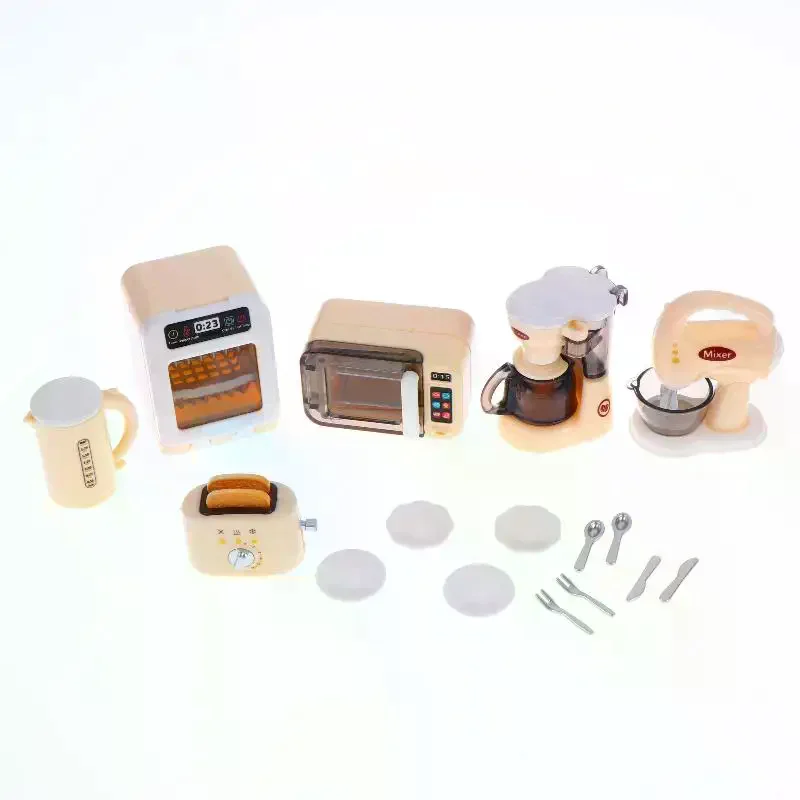 /Cna/1 Set Home Appliances Decor Toy 1:12 Dollhouse Miniature Coffee Machine Egg Beater Model Doll House Accessories