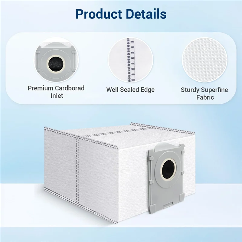 14 Staubbeutel, für Ecovacs Deebot X8 Pro Omni/T50 Pro Max Omni/T80 Omni/Yeedi S14 Plus, 3,5 l große Ersatzbeutel VERKAUF