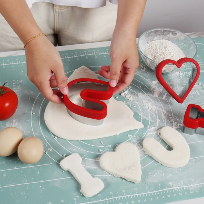 3 pièces emporte-pièce saint-valentin pour fête saint-valentin hiver Biscuit Fondant pain Sandwich moule en acier