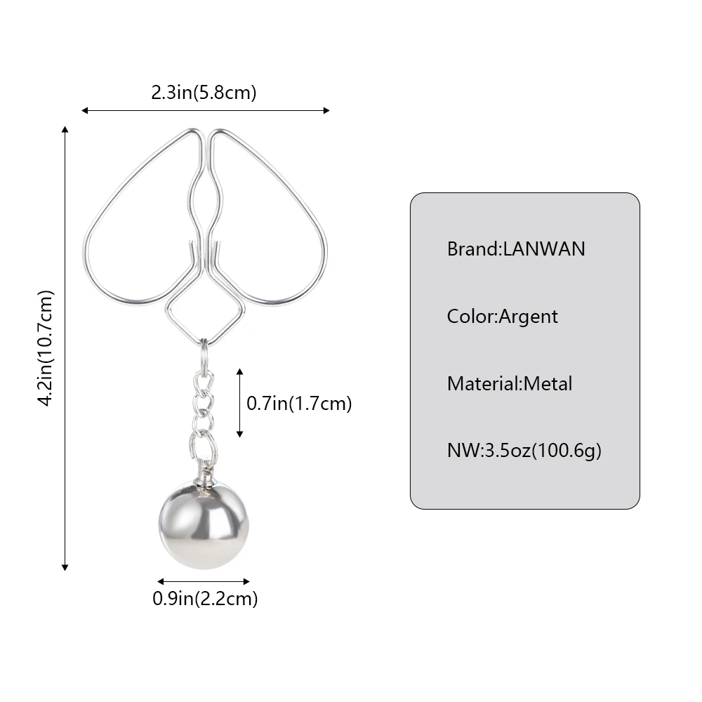 Nipple Clamps With Gravity Ball Sex Adjustable Body Clips Non-Piercing Body Jewelry For Women And Couples