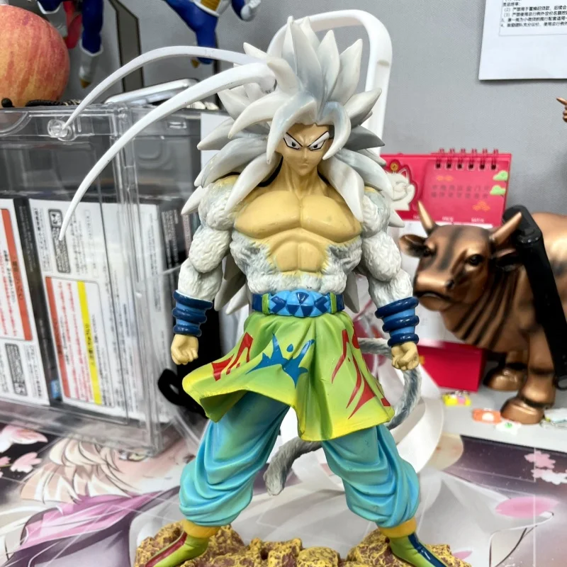 

24cm Dragon Ball Z Son Goku Figure Dbz Super Saiyan 5 Anime Ssj5 Figurine Pvc Statue Collectible Model Desktop Ornament Gifts