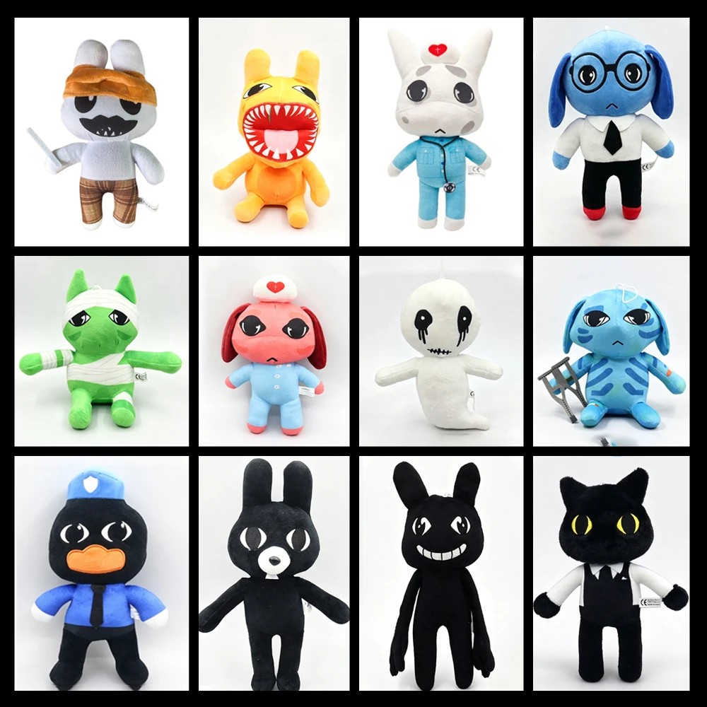 Horror Game Animal Hospital Plush Toy Anomaly Cat Dog Penguin Bunny Cosplay Doll Game Periphery Accessories Halloween Gifts