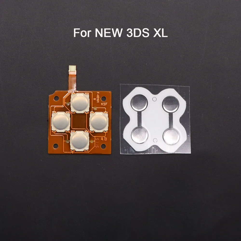 For New 3DS XL LL Controller Conductive Film Button Circuit PCB Board D-Pad Metal Dome Snap Direction Cross Button Keyboard - view 3