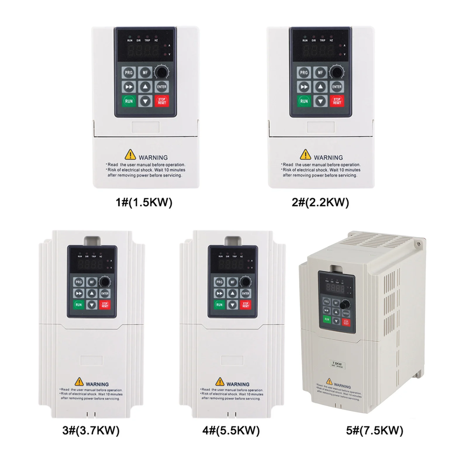 380V 3 Fase 1,5KW‑7,5KW VFD Inverter VariablE Konverter Penggerak Frekuensi 3 Fase 380V Konverter Frekuensi Input dan Output