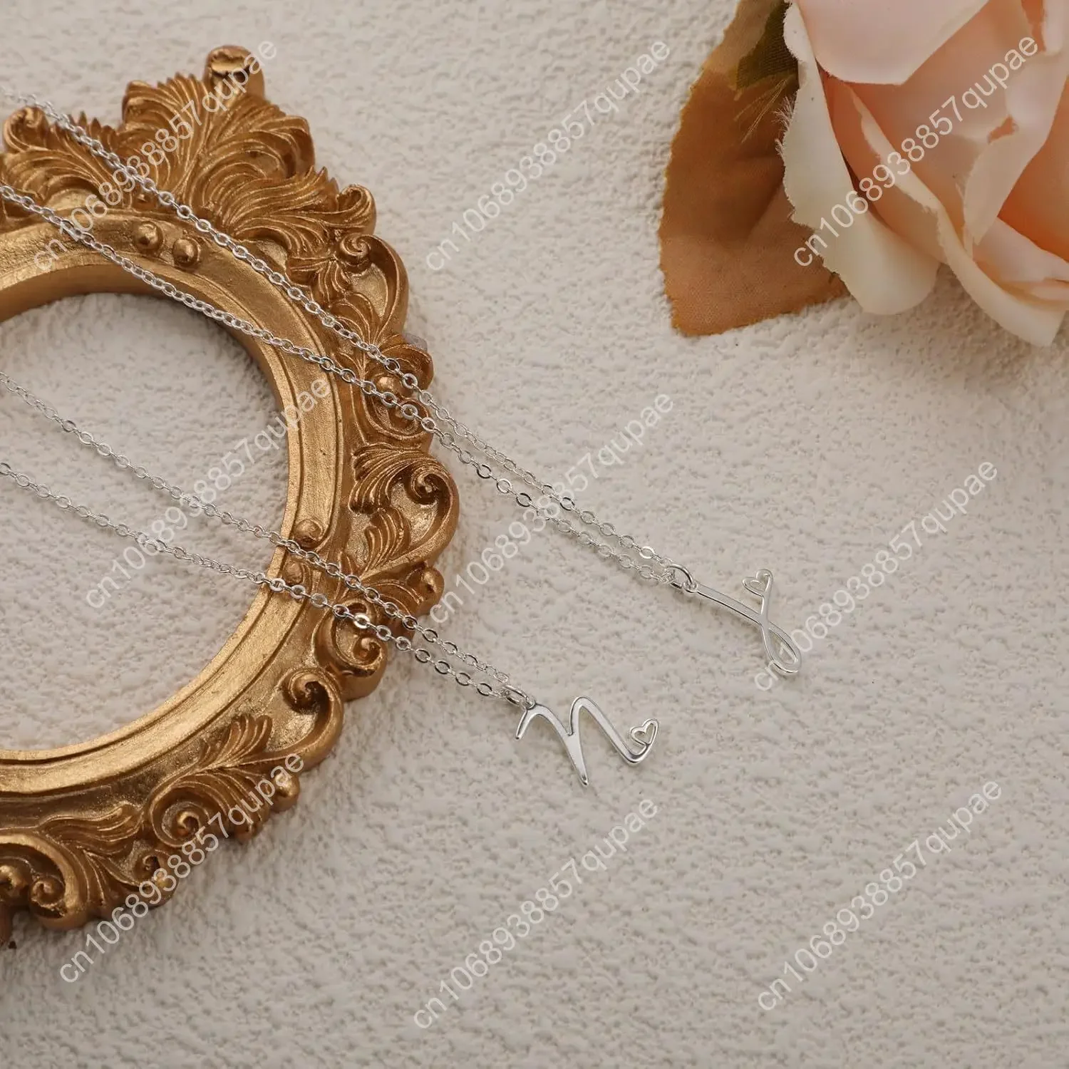 Начальные ожерелья для женщин, изящное ожерелье с подвеской в виде буквы из 14-каратного золота/серебра, модные простые милые ожерелья с монограммой имени