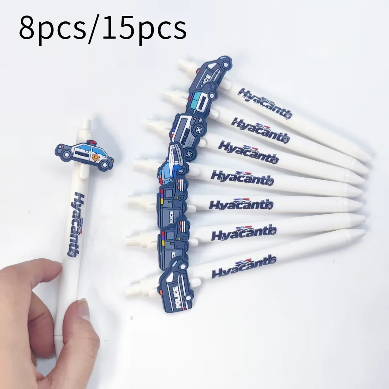 

8 шт./15 шт., креативная серия полицейских автомобилей, шариковые ручки, студенческие фирменные обучающие офисные принадлежности, подарок для бизнеса