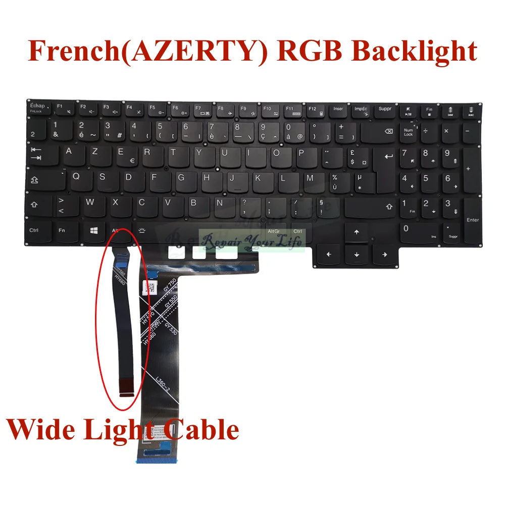 

Latin Brazil French German Russian Backlit Keyboard for Lenovo Legion 5 Pro-16ACH6 Pro-16ACH6H 16arh7h 15ACH6H Pro-16ITH6 16IAH7