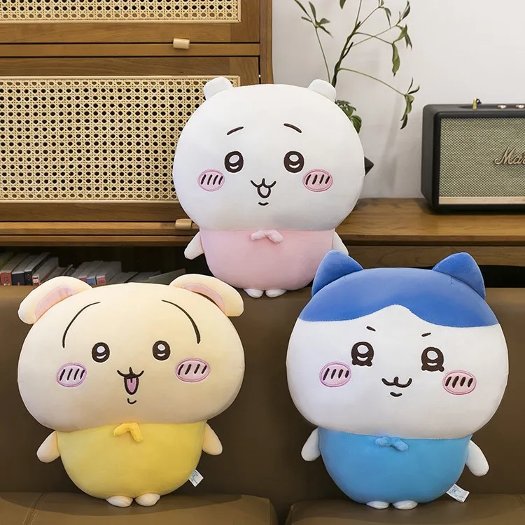 

Большая плюшевая кукла-подушка Chiikawa Hachiware Usagi для мальчиков и девочек, 30/45 см, бесплатная доставка, подарок на день рождения