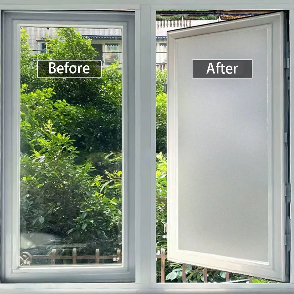 High-quality fashionable oil sand glass film, the simple style increases the beauty of your space and can also protect privacy