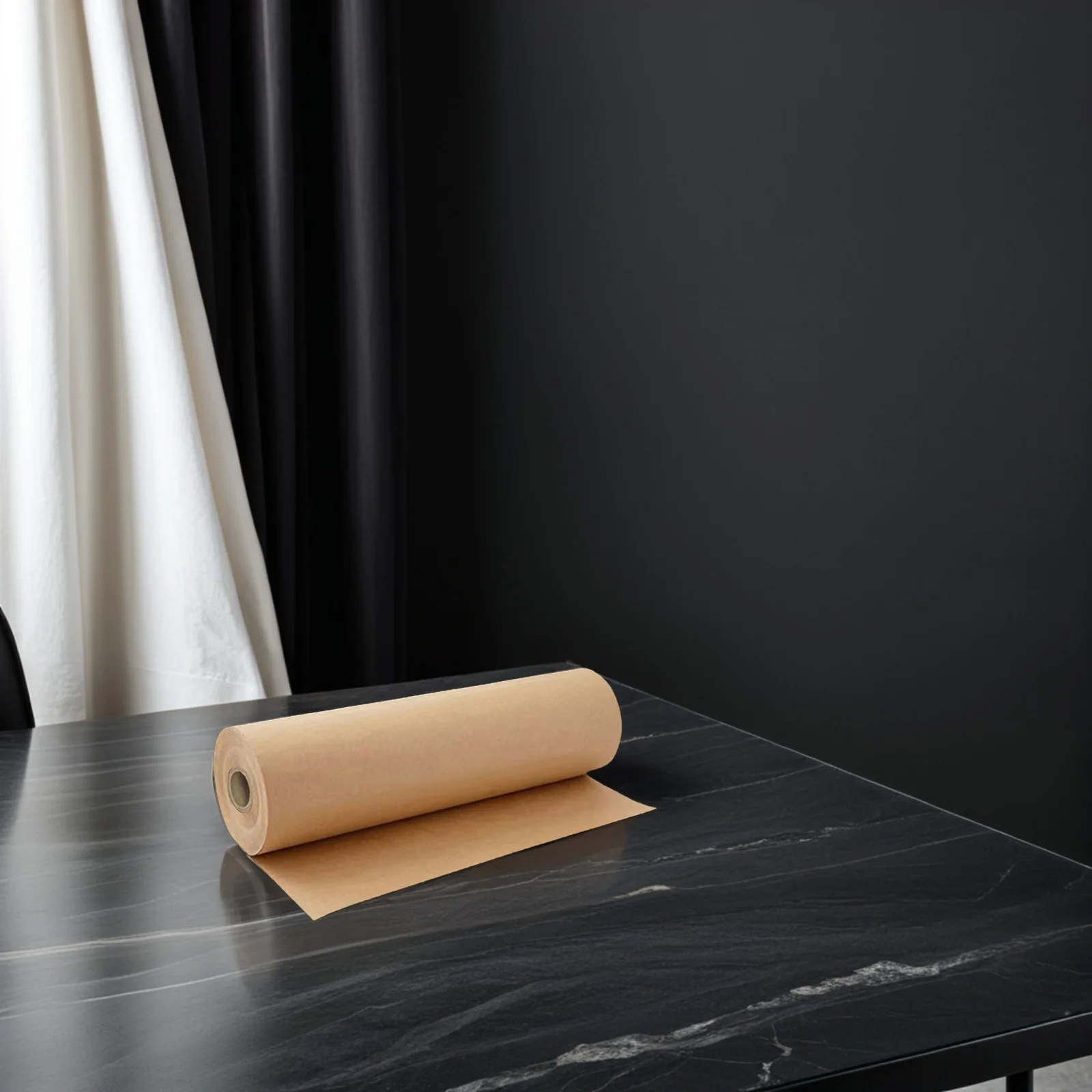 1 لفة ورق تغليف كرافت بني 120Gsm 18In × 10Ft هدية باقة الزهور التفاف لتقوم بها بنفسك لوحة الإعلانات الحرفية صنع لفة ورق الجزار