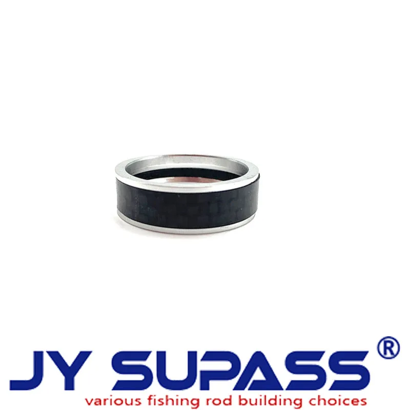 JY SUPASS 2pcs R6 fishing rod building kit Trim Ring For Fuji Reel Seat Carbon Fiber wholesale  DIY fishing rod Repair