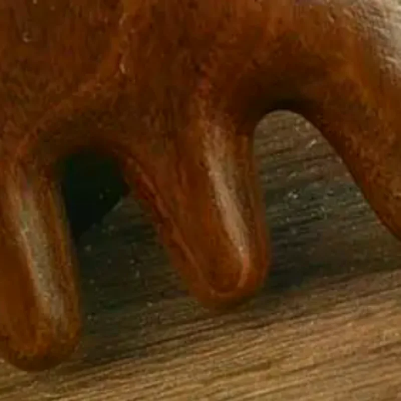 

Cat Shape Sandalwood Hair Comb Scalp Relax Acupoint Massager Portable Wooden Handle Five Teeth Comb Anti-Static Styling Tool