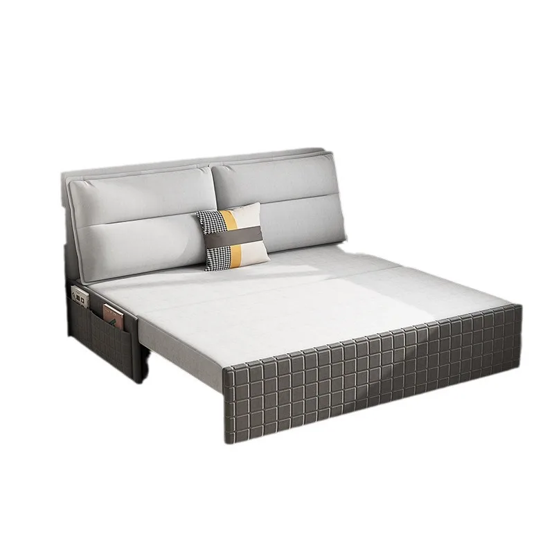 

Armrest free living room storage sofa bed, folding dual purpose multi functional office sofa