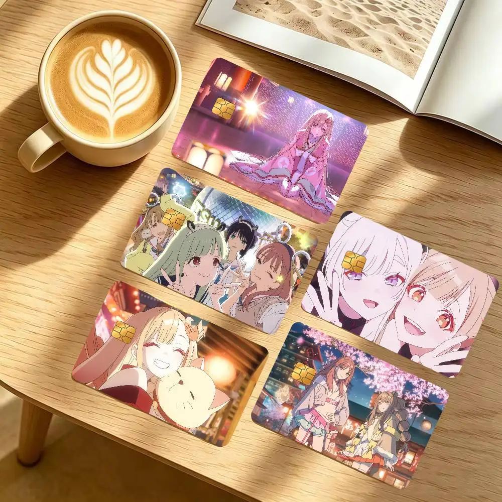Cosmic Princess Kaguya JAPAN   1 set of 4 pcs Sticker Film Skin Cover Case for Small Large No Chip Debit Credit Card Front Side