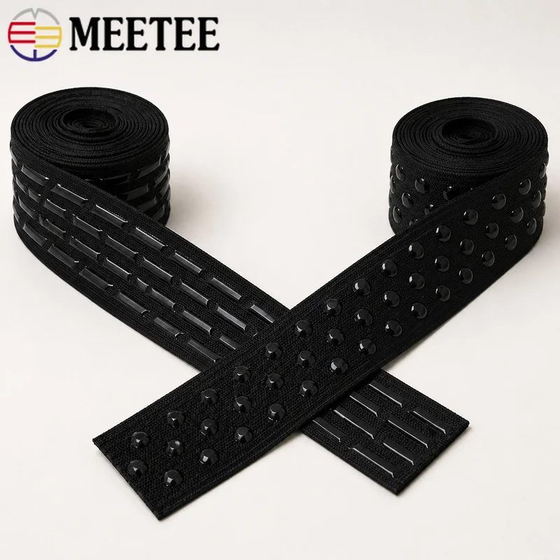 2/5/10M 25mm Textured Silicone Gripper Elastic Band Cycling Shorts Hems Sportswear Rubber Tape DIY Garment Sewing Accessories