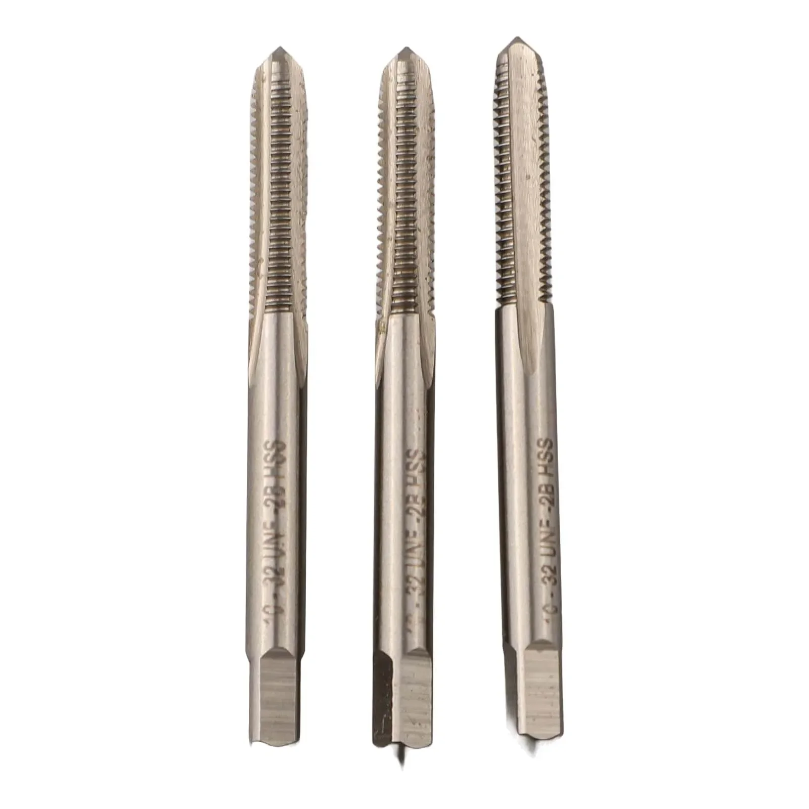 Set di rubinetti filettati 3 pezzi 10 X 32 per un taglio efficiente del filo adatto alla maggior parte dei metalli e leghe Utensile in acciaio ad alta velocità
