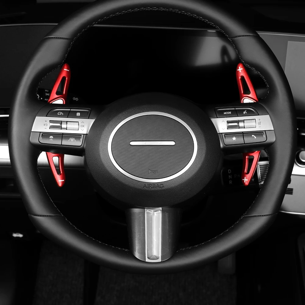 

Украшение интерьера автомобиля, алюминиевый сплав/углеродное волокно, ткань, удлинитель переключения передач для Sonata/Hyundai KONA SX2/Tucson NX4 PE