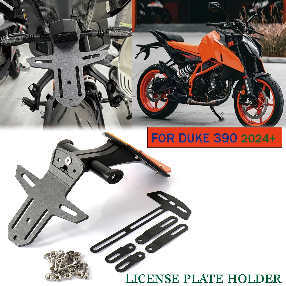 

For Duke 390 390Duke 390 DUEK 2024+ New Motorcycle Rear License Plate Holder Tail Tidy Fender Eliminator