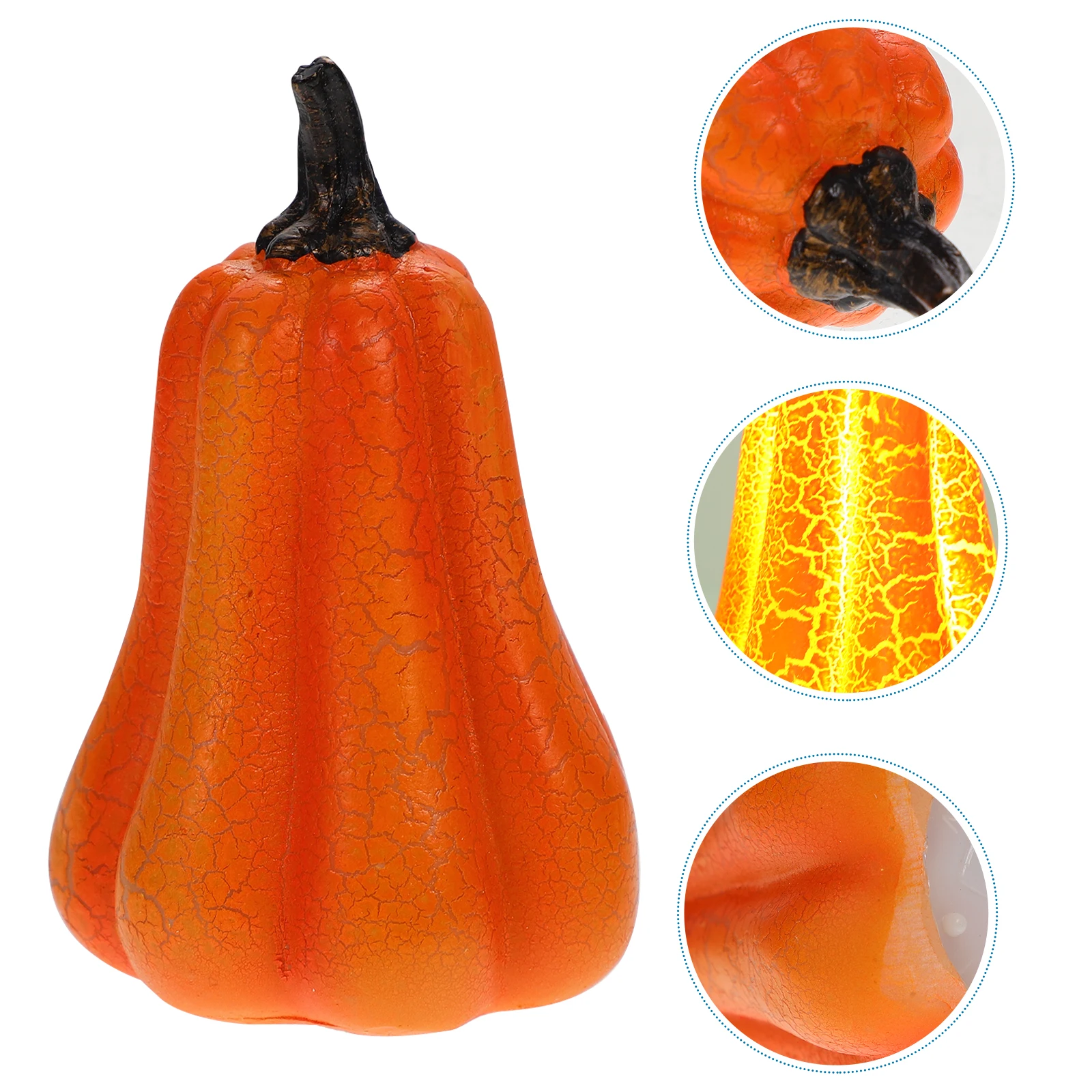 LED Pumpkin Lamp Resin Material Warm Light Decor Bedroom Living Room Study Party Scene LED Lighting