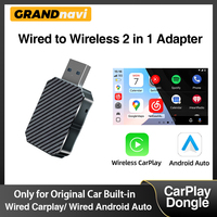 New 2IN1 Wireless CarPlay Android Auto USB Adapter Dongle Smart Mini Box Plug Play For VW Toyota Nissan Honda Ford Benz KIA
