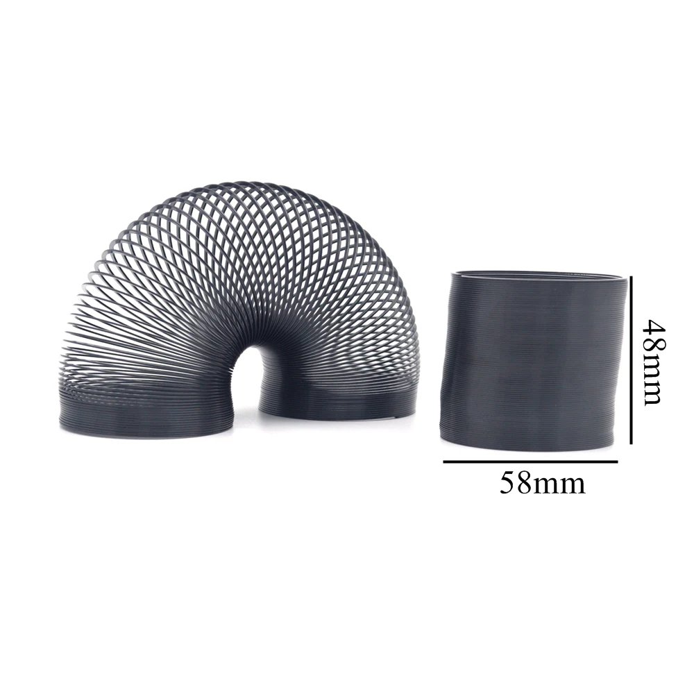 FINEWE Metal Rainbow Circle Funny Classic Wave Spring Circle Children Gift Walking Spring Slinkys Multi Color Size 48x58mm