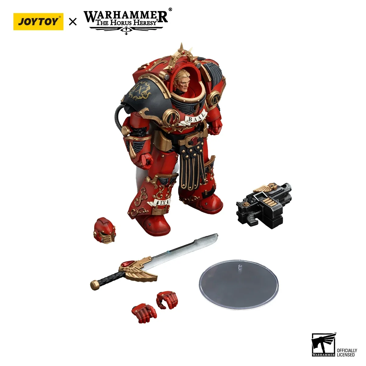 JOYTOY Warhammer 30K 1/18 ตัวเลขการกระทําอะนิเมะ Blood Angels Legion Praetor ใน Tartaros Terminator เกราะรูปของเล่นของขวัญ