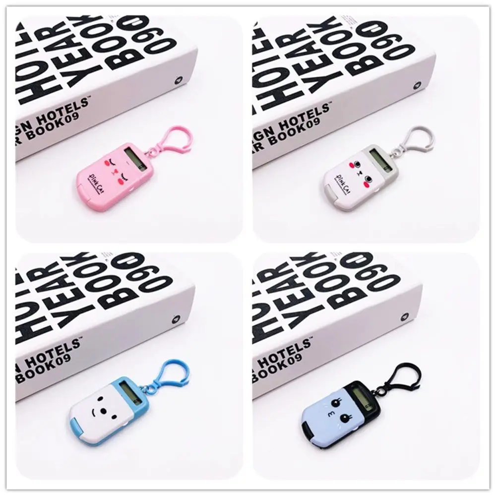 Portable Digit Calculator Kawaii Mini Calculator Pocket Size 8 Display Cartoon Cute Creative Keychain Calculator Office Supplies