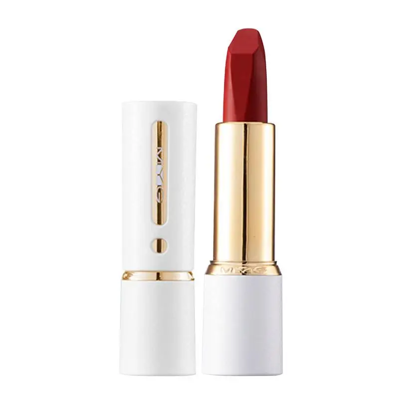 Brillo de labios mate de terciopelo de larga duración, lápiz labial Sexy, maquillaje de labios, belleza roja, taza antiadherente, brillo de labios impermeable