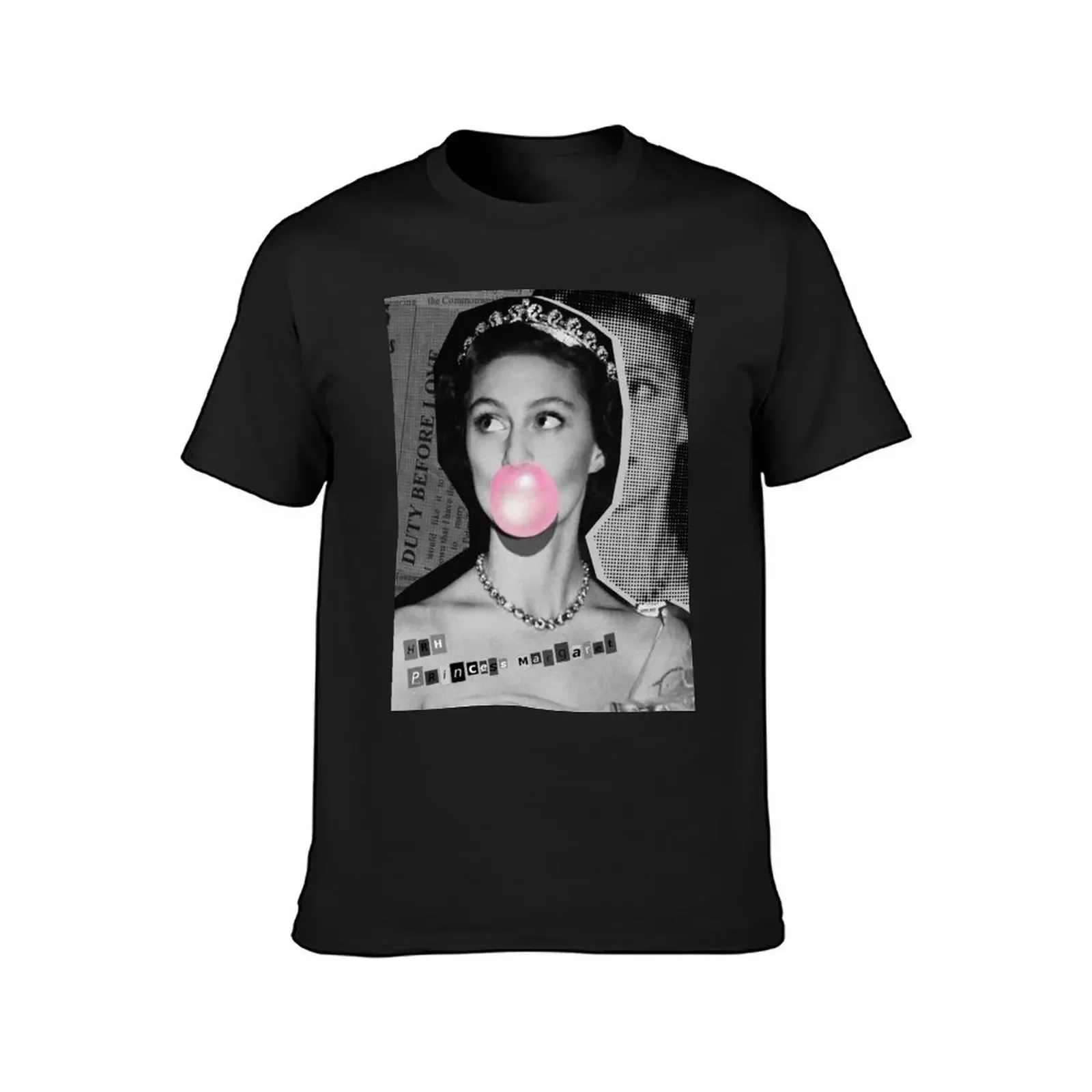 HRH Princess Margaret Mixed Media Pop Art T-Shirt plain animal prinfor boys baggy shirts designer shirts mens fashion