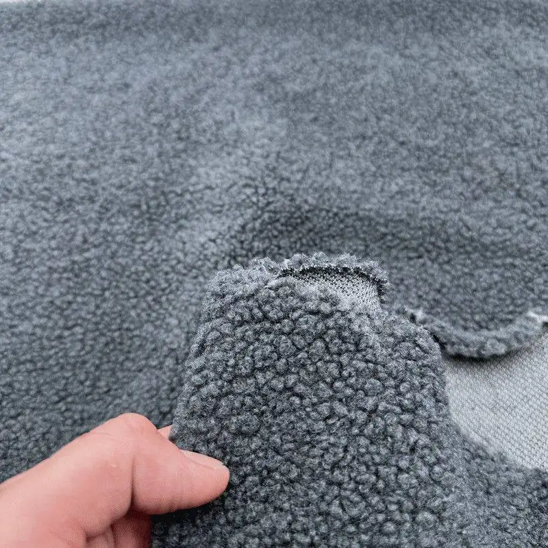 L100cm X W145cm Teddy Fleece Fabric Stretch Thick Warm Winter Lining Material Coat Pillow DIY Home Craft Soft Plush Textile