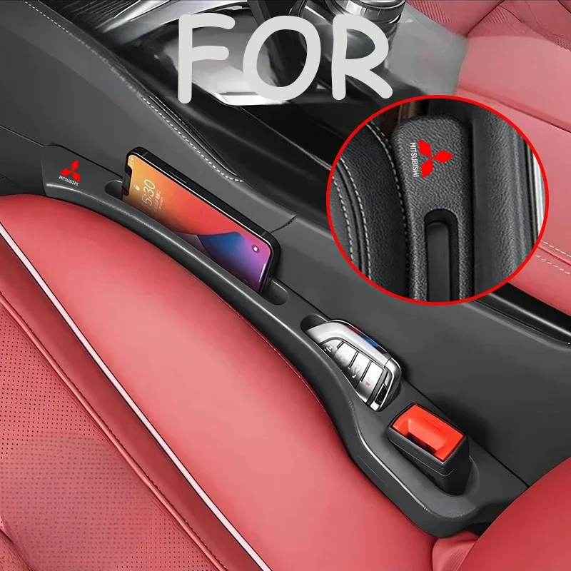 Tiras de relleno para huecos de asientos de coche, organizador de almacenamiento para coche, caja para Mitsubishi Outlander I200 Pajero Eclipse ASX Lancer Space Delica Ex