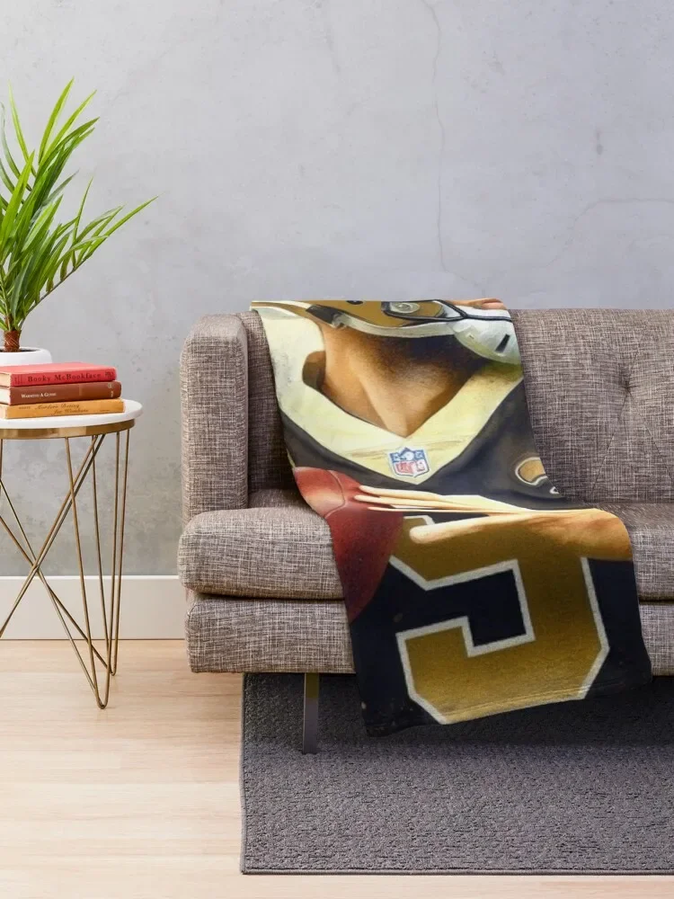 Brees Throw Blanket Thins Plaid on the sofa Nap Blankets