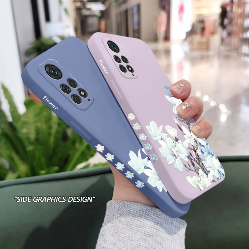 Magnolia Flower Phone Case For Xiaomi Redmi Note 14 13 12 12S 11 11S 11T 10 10A 10T 10S 9T Pro Plus 10C 9A 9C 9T 4G 5G Cover