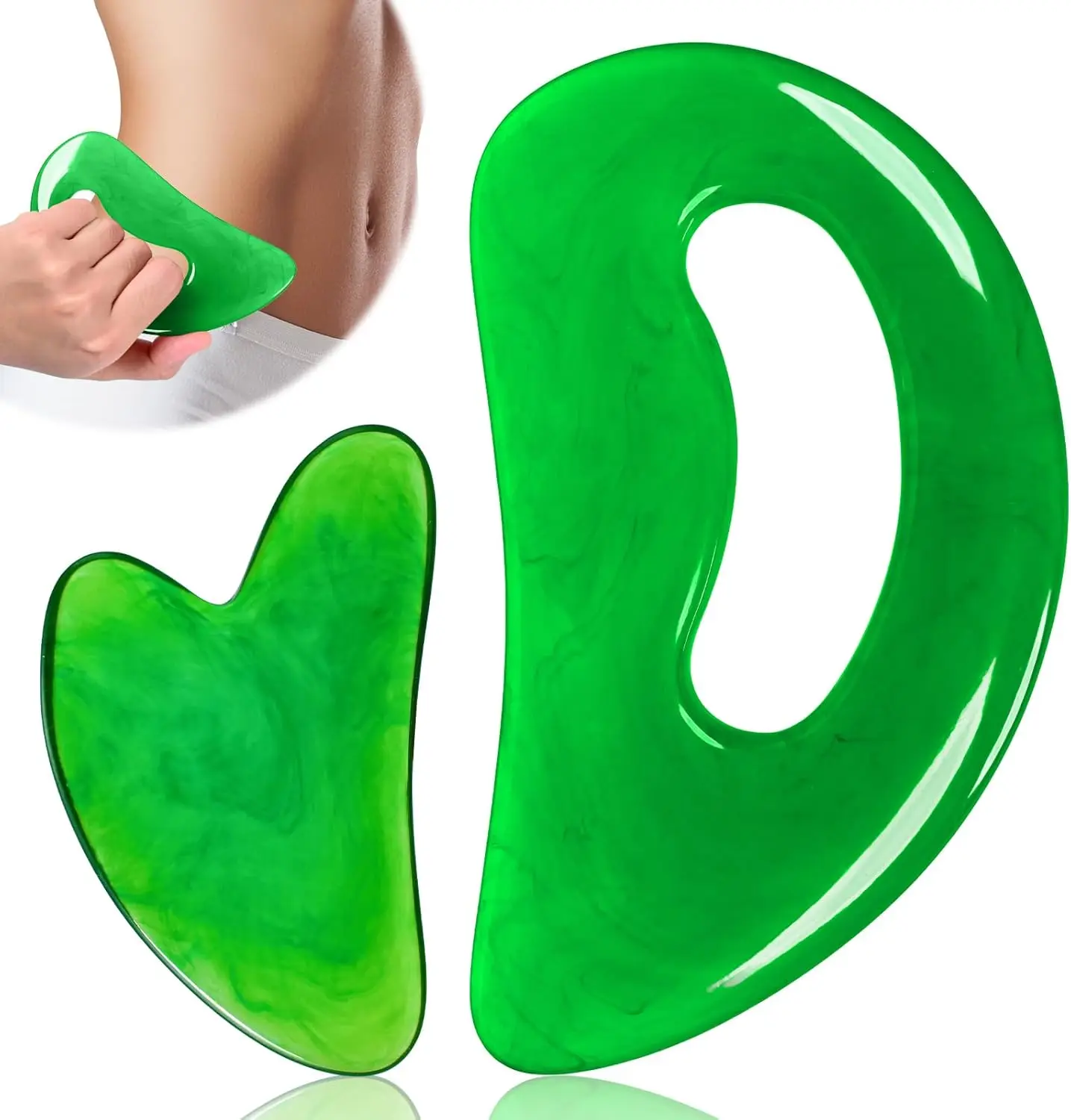 

Resin Body Gua Sha Massage Tools Muscle Scraping Massage Tools for Lymphatic Drainage Cellulite Remove Body Sculpting Tools