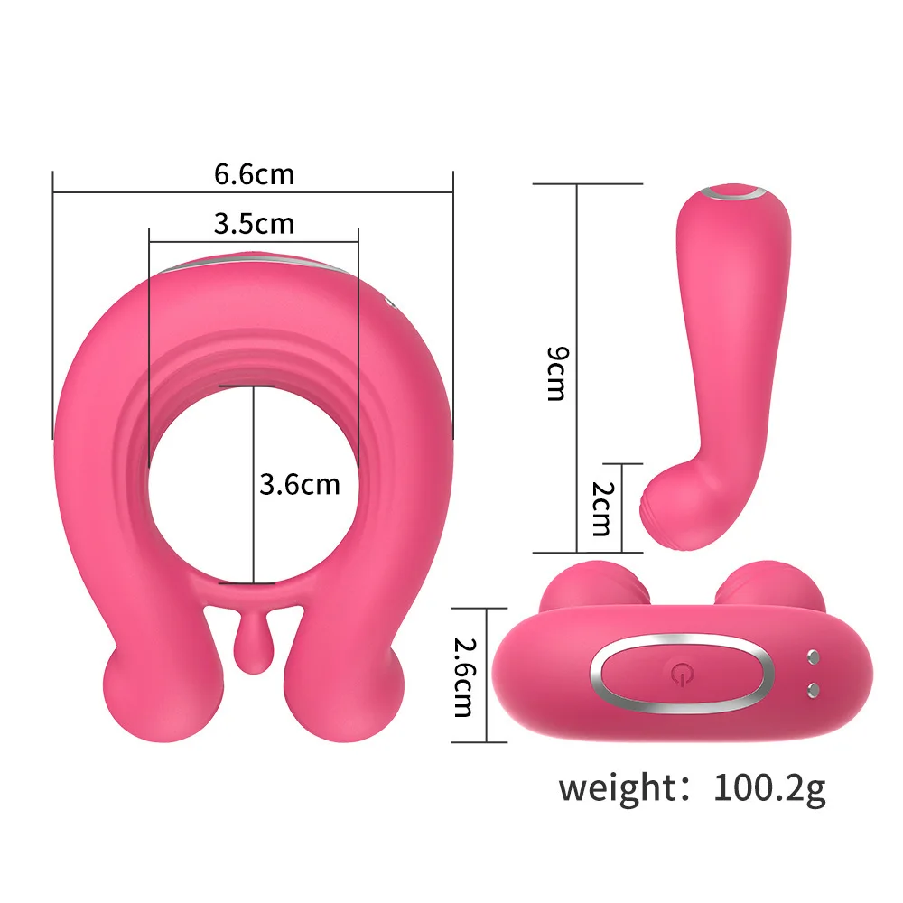 Soft Silicone Dual Vibrating Dick Penis Ring APP Control Male Erotic Dick Cock Ring Vibrators Collars Delay Ejaculation Lock