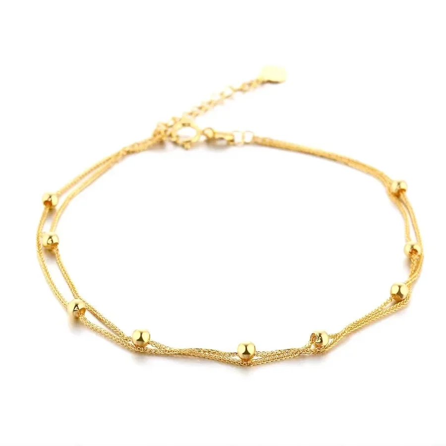 Real 18k Golden Starry Sky Bracelet for Woman 18K No Demolding Fine Jewelry Luxury High-quality Bracelet