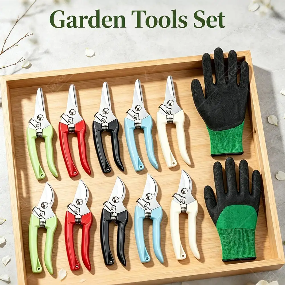 Hand Clippers Professional Sharp Pruning Shears Tree Trimmers for Garden Scissors Non-slip Handle Pruner Garden Beak Scissors
