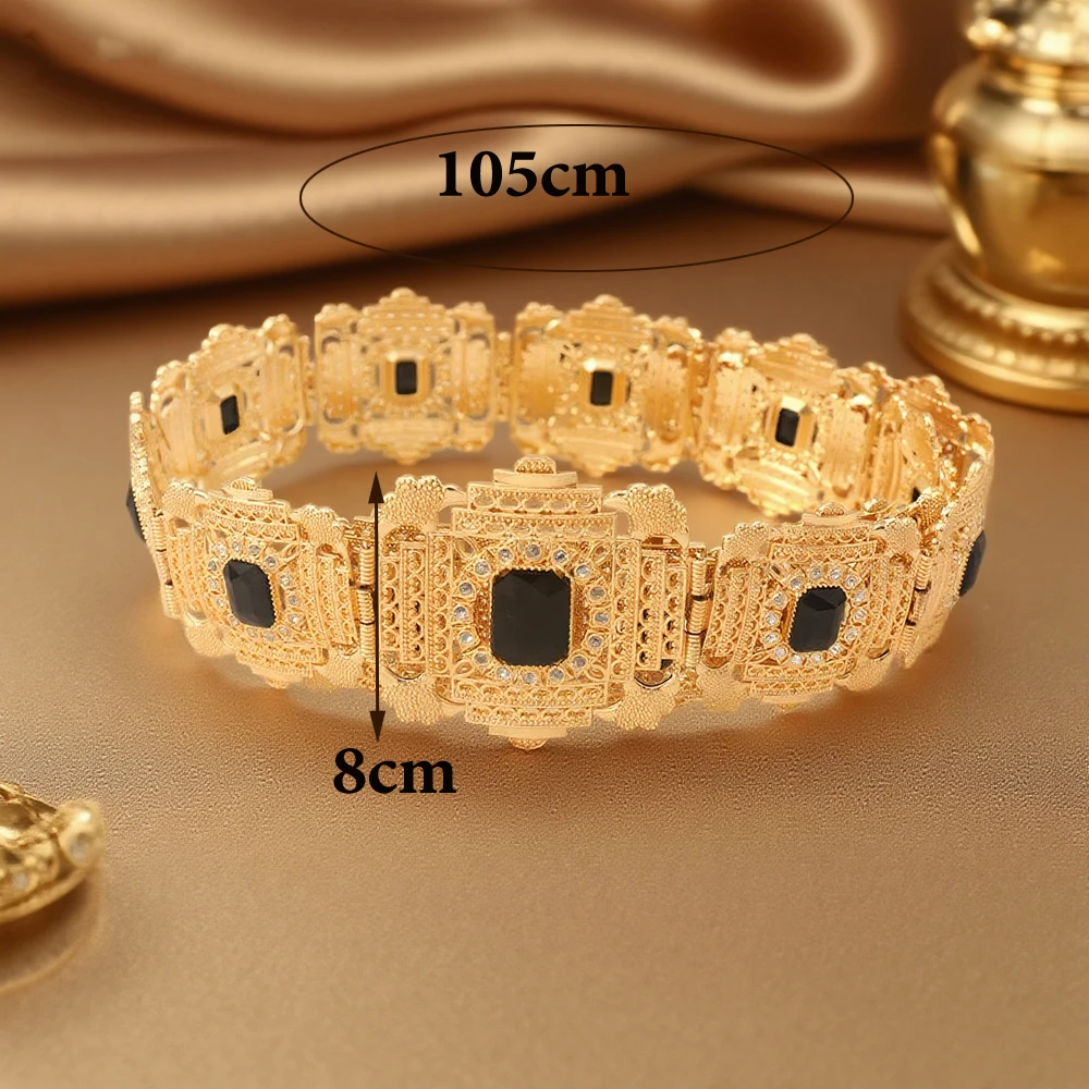 حزام قفطان مغربي مطلي بالذهب حزام خصر نسائي تركي لفستان الزفاف العربي في الشرق الأوسط على الطراز الطيني