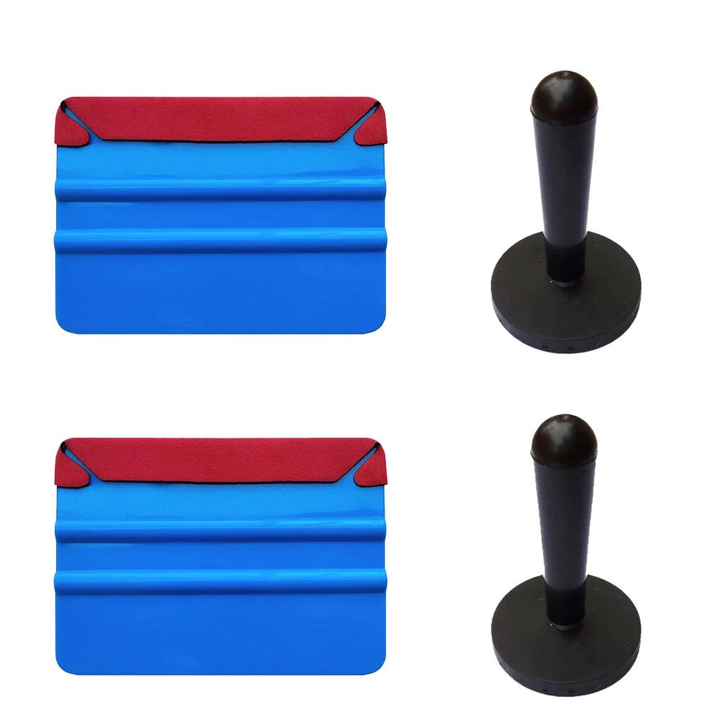 4Pcs Car Wrapping Tools Kit Auto Foil Set Vinyl Wraps Tool Foil Squeegee Scraper Gripper Magnet for Car Wrapping Film Tools Kit