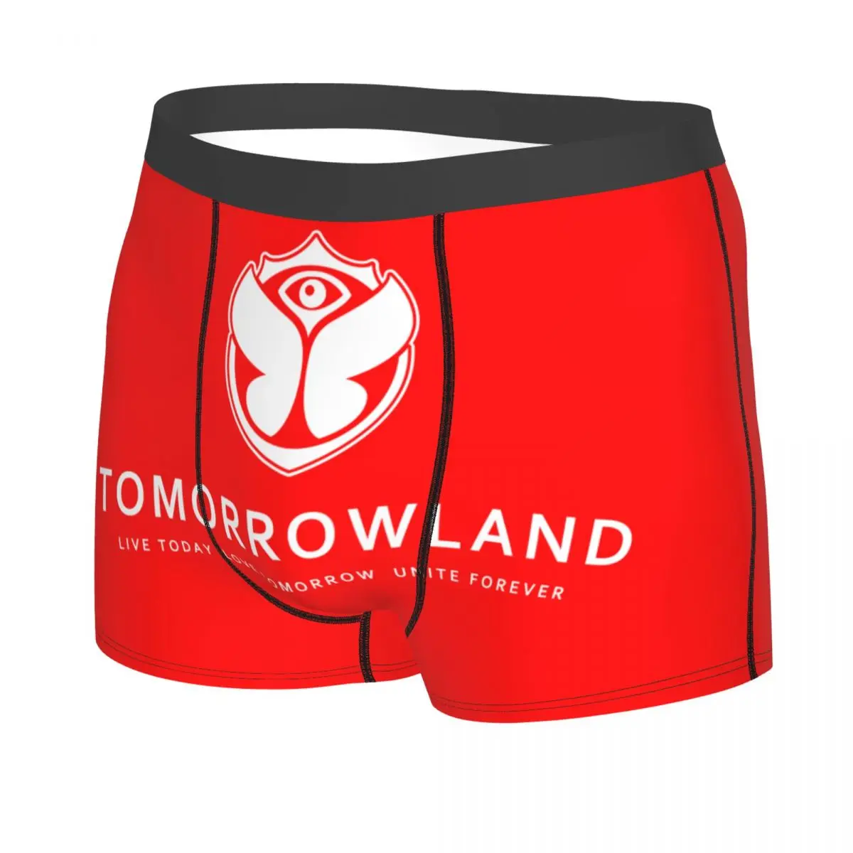 Custom Tomorrowlands Boxers Shorts Men's Belgian Electronic Dance Music Festival Briefs Underwear Fashion Underpants