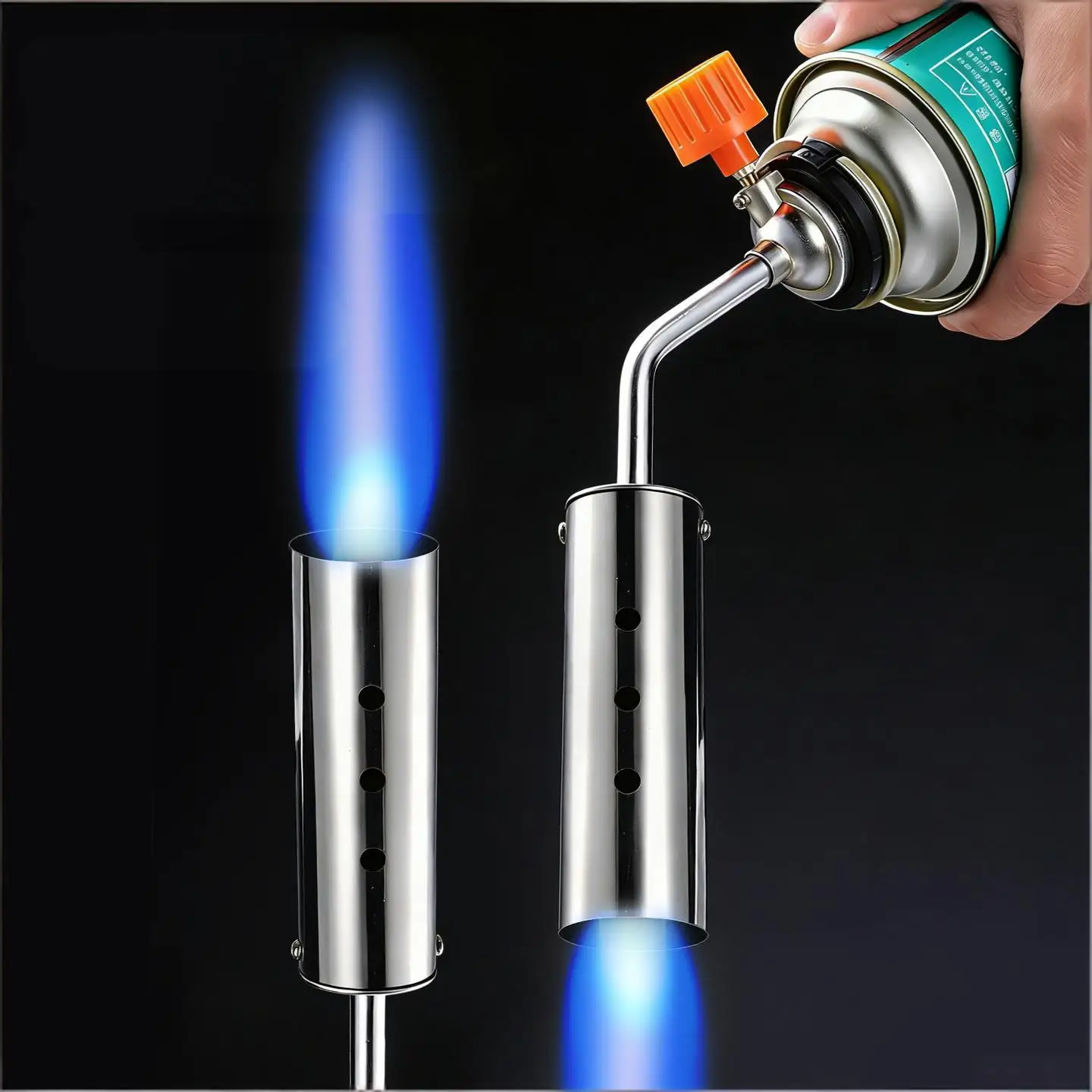 Outdoor Camping BBQ Portable Soldering Heat Gun Butane Burner Welding Gas Torch Flame Gun Brazing Flamethrower
