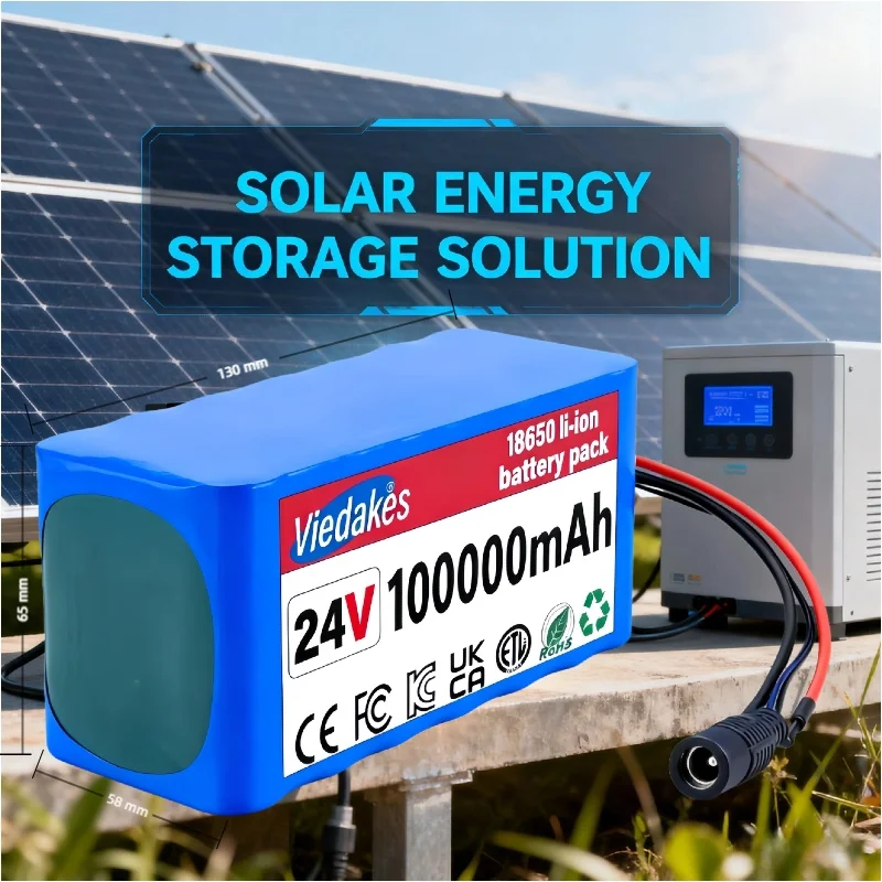 

High capacity 24V 100Ah Lithium Battery for Wheelchairs7S3P 18650 24v 100000mAh Rechargeable Pack with 29.4V 2A Fast Charger