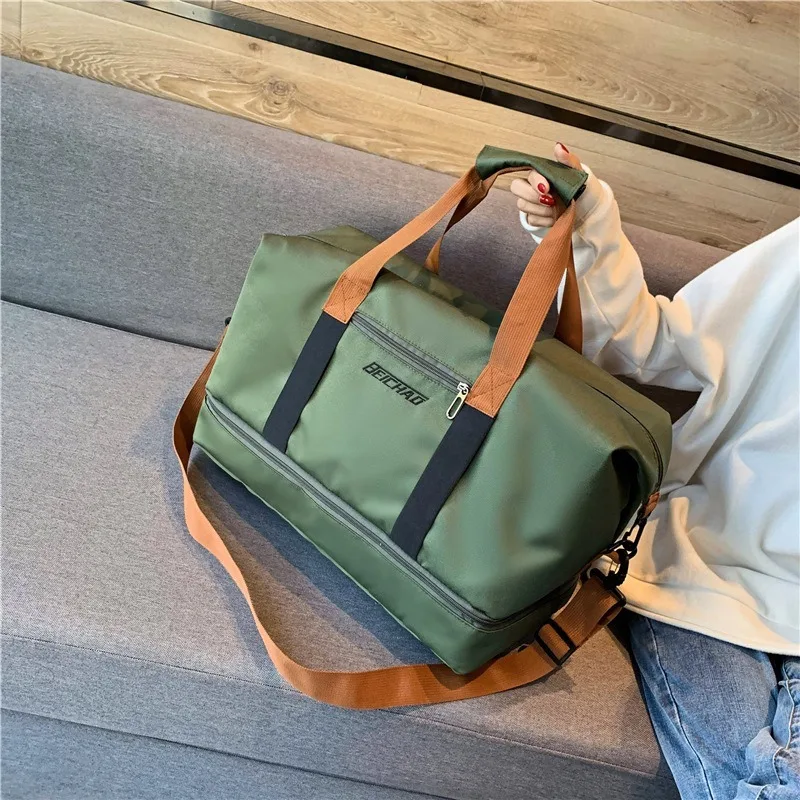 Travel Bags for Women Large Capacity Men Sports Bag Waterproof Plane Duffle Bag Gym Weekend Bag with Shoe Compartment