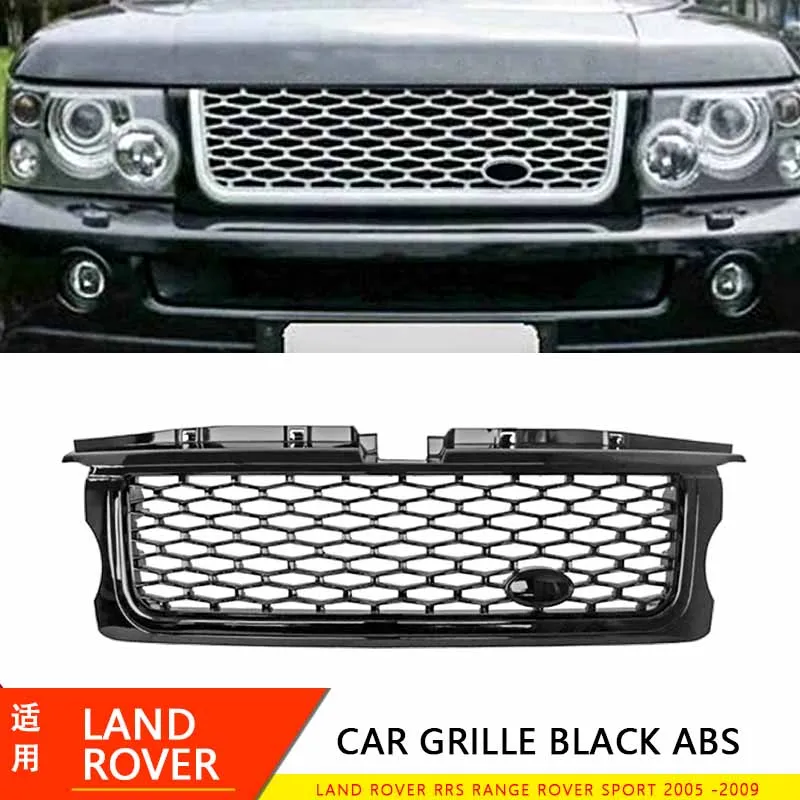 Car Front Grille Upper Mesh Grill For Land Rover RRS Range  Sport 2005 - 2009 MY Black Frame Red Edge ABS Plastic